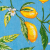 Полотенце вафельное Collorista "Лимоны" 35х58, голубой