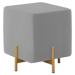Пуфик Риос 40*40 цв.каркас (кзам PU/ гоб.stock) серый